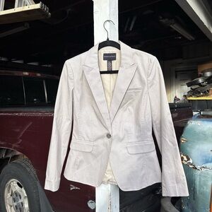 Banana Republic Beige Pinstripe Blazer